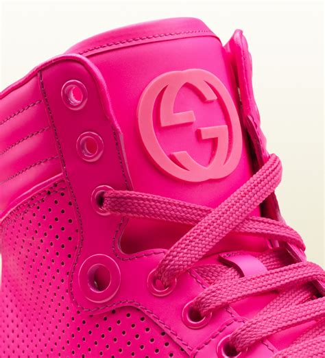 gucci coda neon pink leather sneaker|Gucci Coda Neon Sneakers .